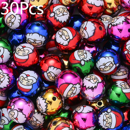 Santa Acrylic Beads
