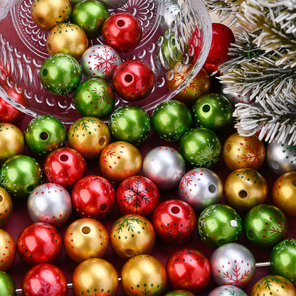 Christmas Snowflake Acrylic Beads