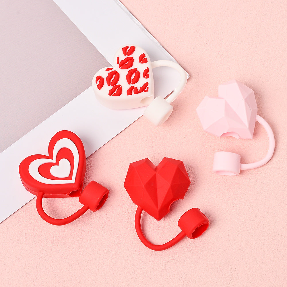 29x34 mm PVC Love Straw Caps