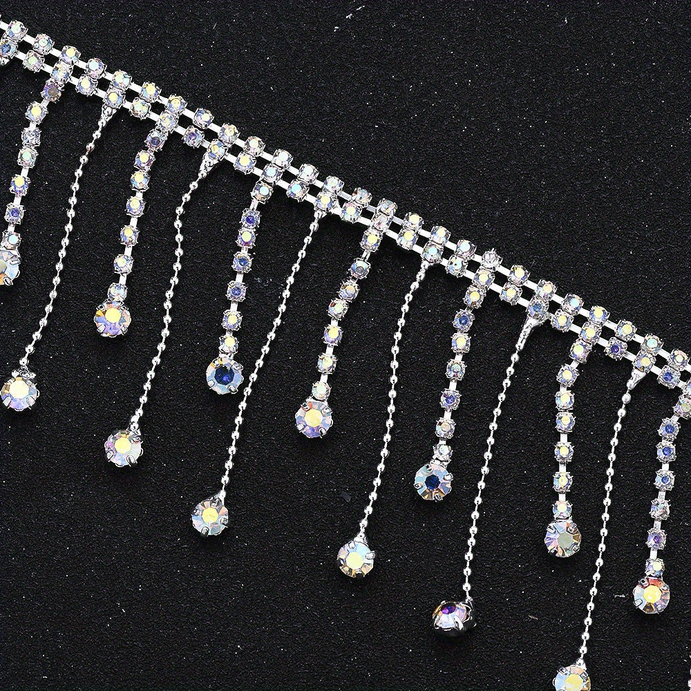 Rhinestone Tassel Chain