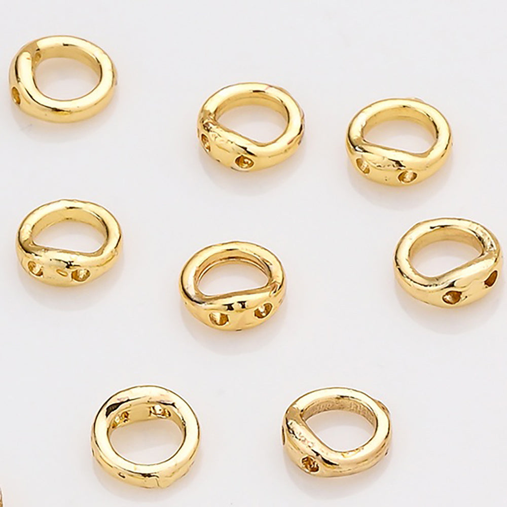 Copper Round Jewelry Clasp Connectors
