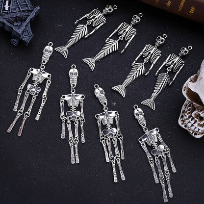 Skeleton Mermaid Skeleton Halloween Gothic Charms