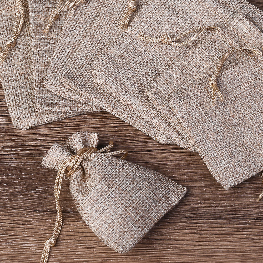 Linen Drawstring Gift Bags