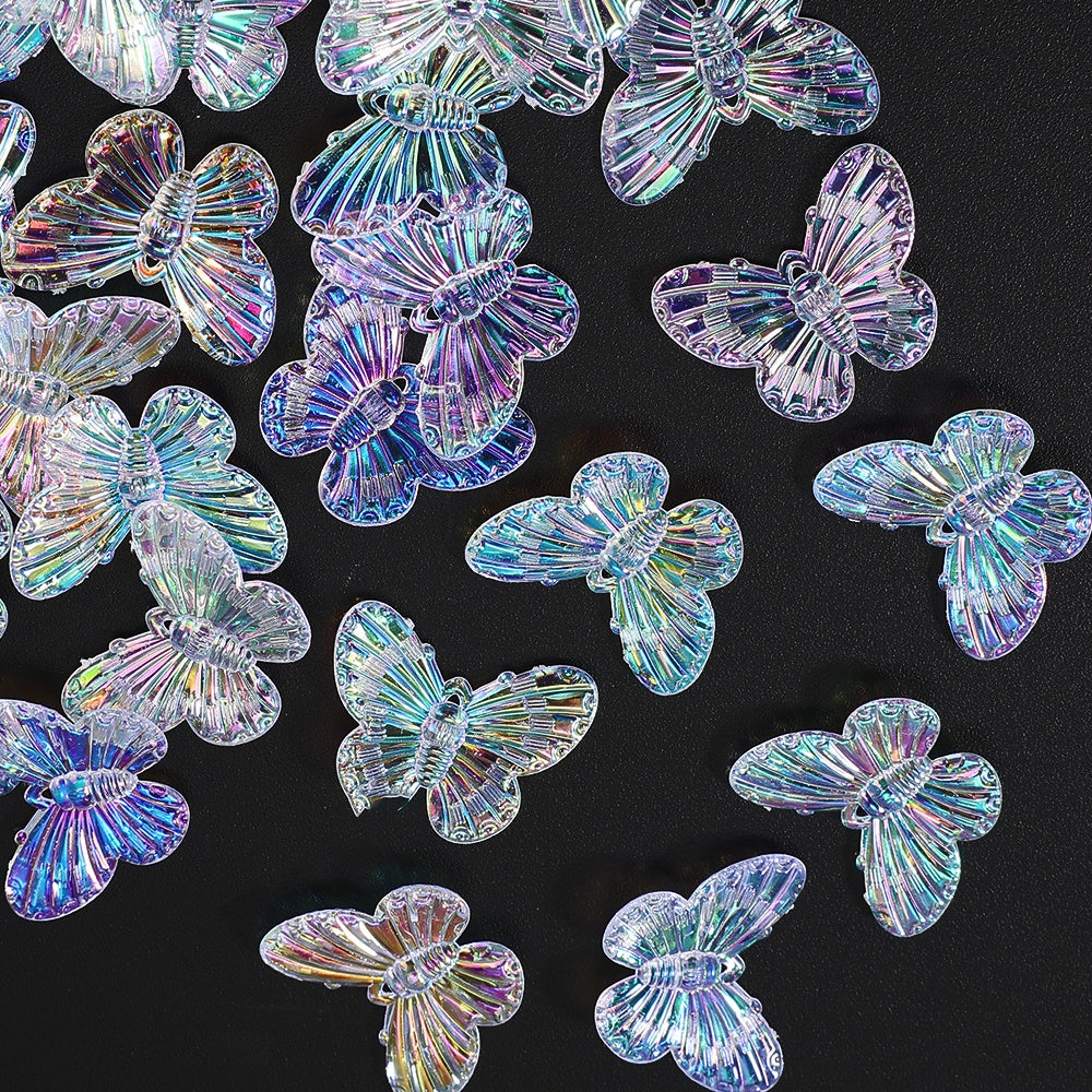 AB Butterfly Charm Beads