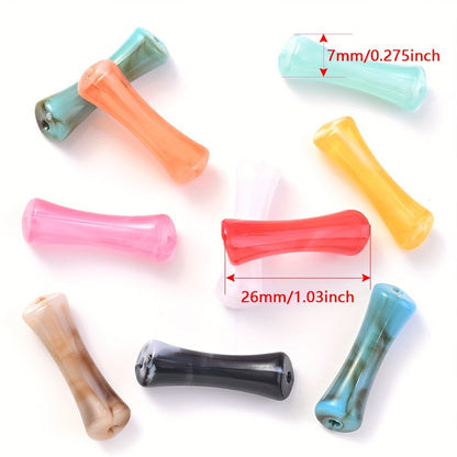 Slub Acrylic Beads