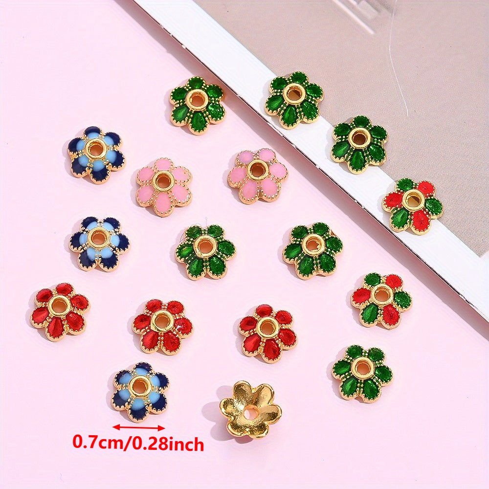 Vintage Alloy Flower Spacer Beads