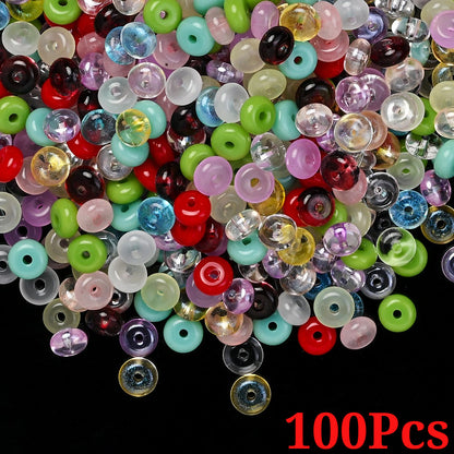 Flat Round Glass Beads