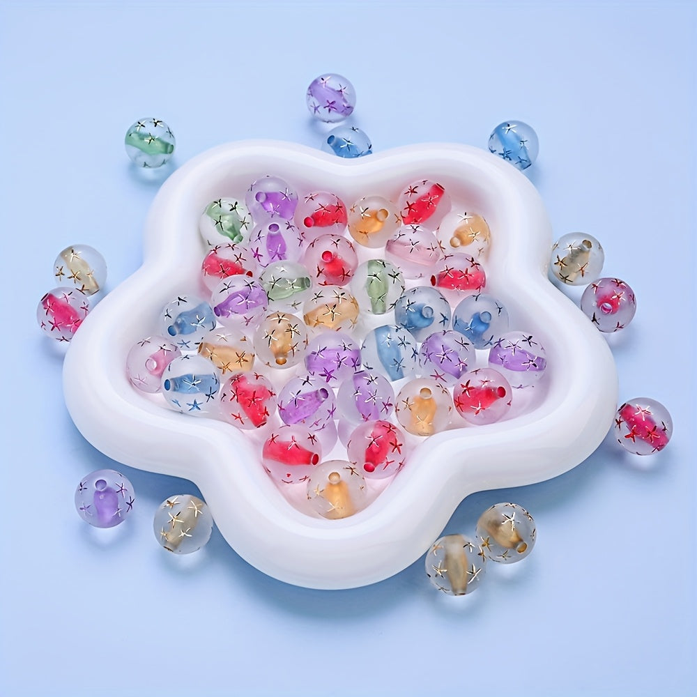 Starfish Heart Acrylic Beads