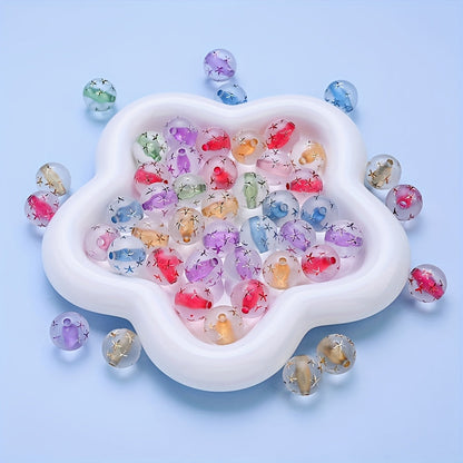 Starfish Heart Acrylic Beads
