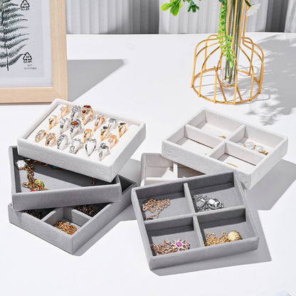 Elegant Velvet Jewelry Display Trays