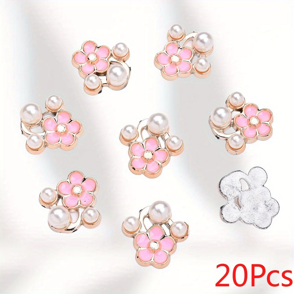 Five-Petal Flower Flatback Beads