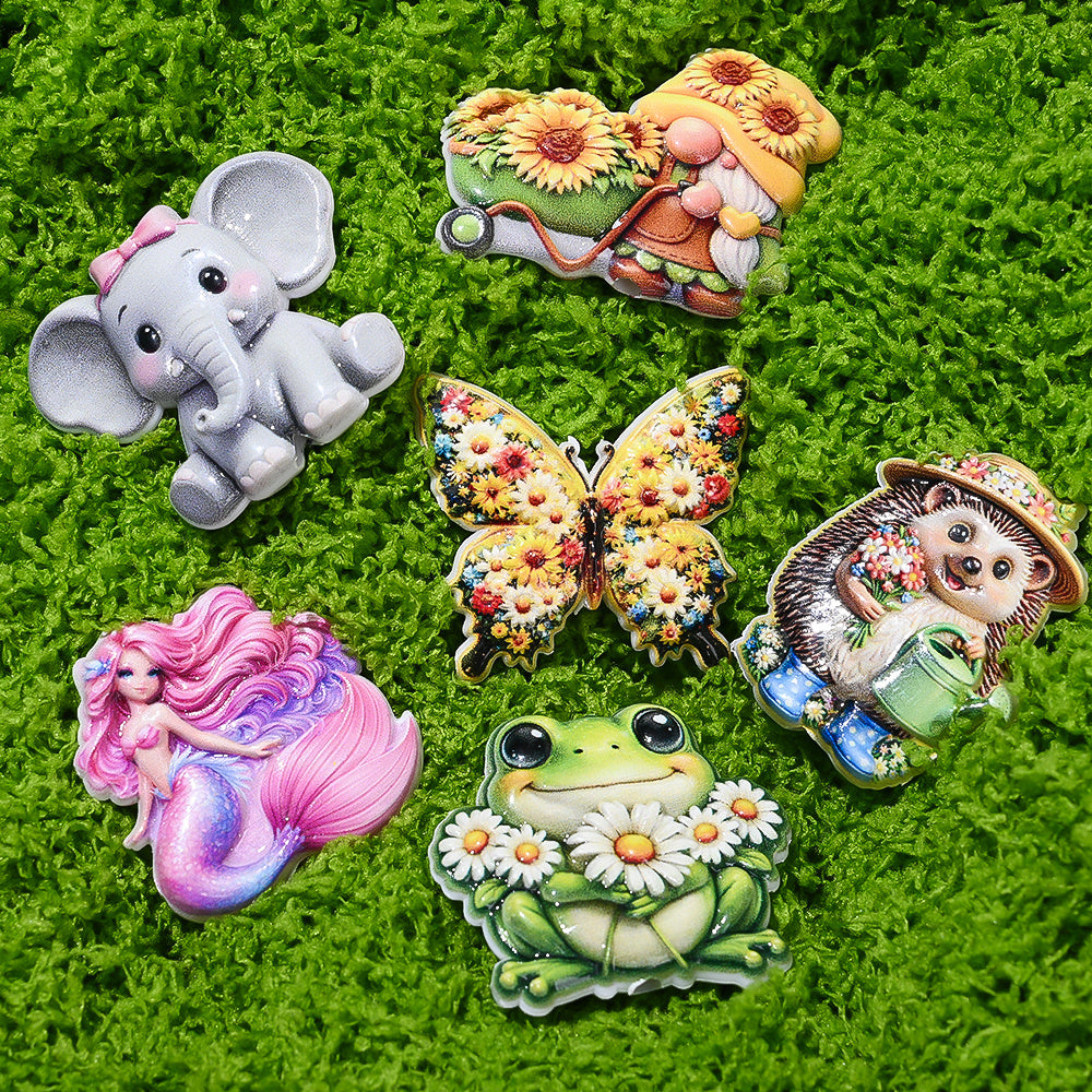 Animal Floral Resin Beads