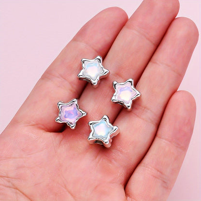 Pentagram Plastic Spacer Beads
