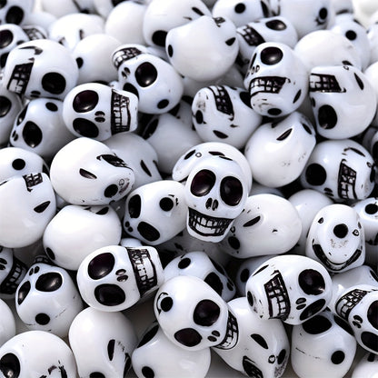 Halloween Skull Acrylic Beads