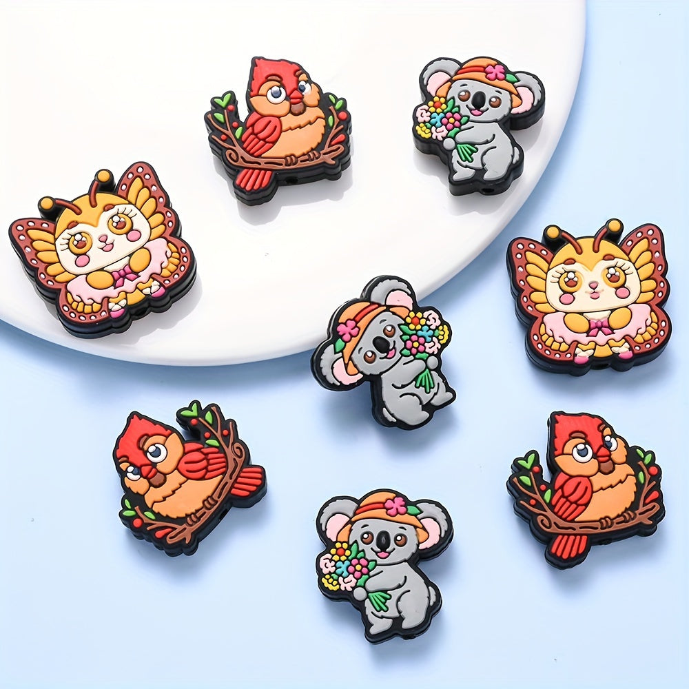 Butterfly Cardinal Koala Silicone Beads