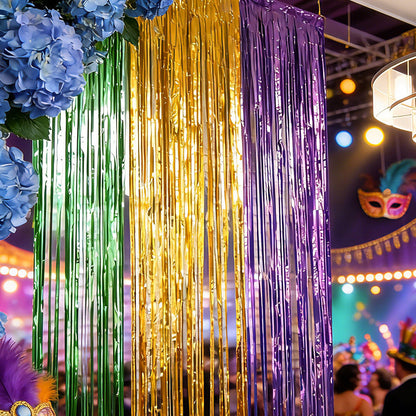 Mardi Gras Metallic Fringe Party Decorations
