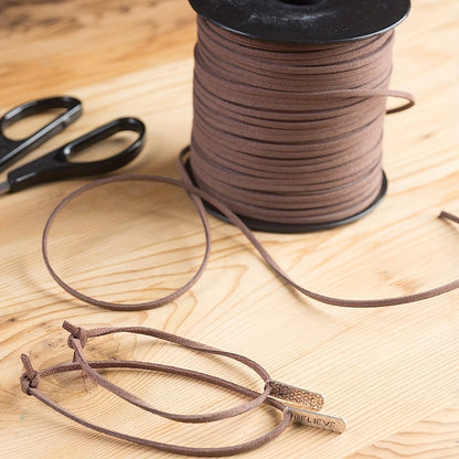 5m 2.5mm Flat Korean Velvet Cord for Jewelry Making