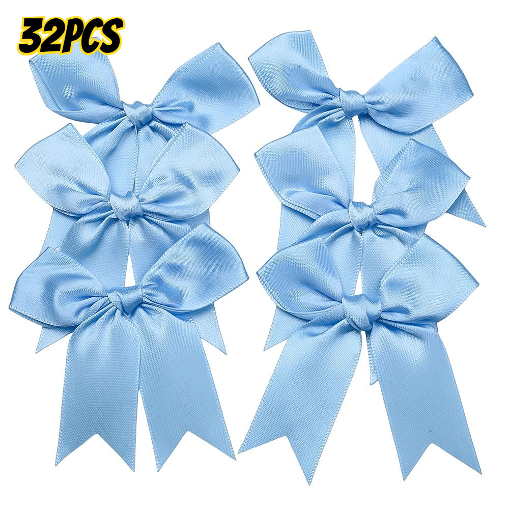 32-Piece Random Satin Ribbon Bow Set