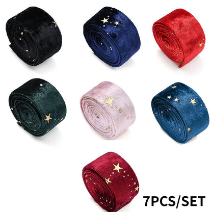 Double Velvet Star Ribbon