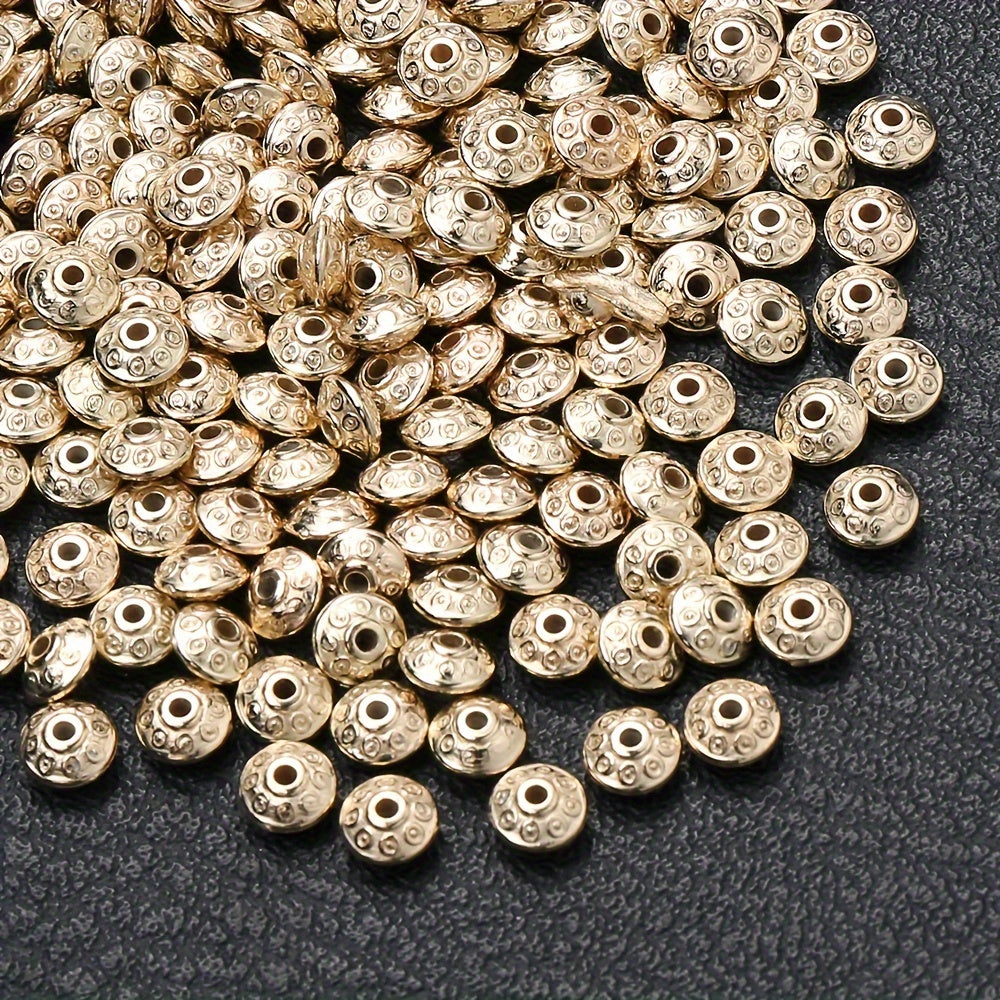 100PCS 6mm UFO-Shaped Plastic Bead Set