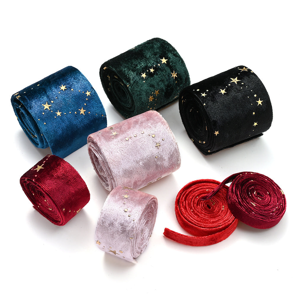 Double Velvet Star Ribbon