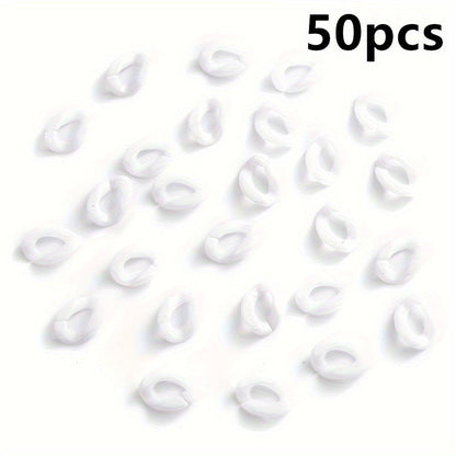 Sparkling Acrylic Oval Chain Beads