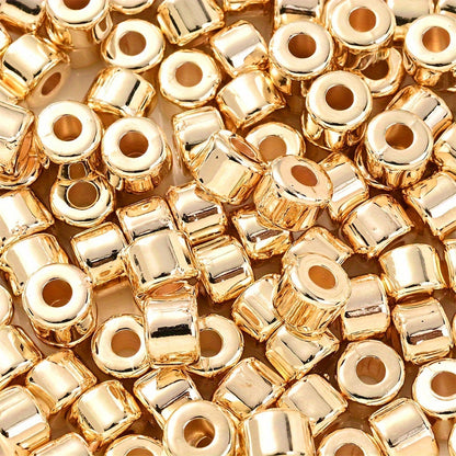 100PCS 6×5mm Multicolor CCB Tube Spacer Bead Set