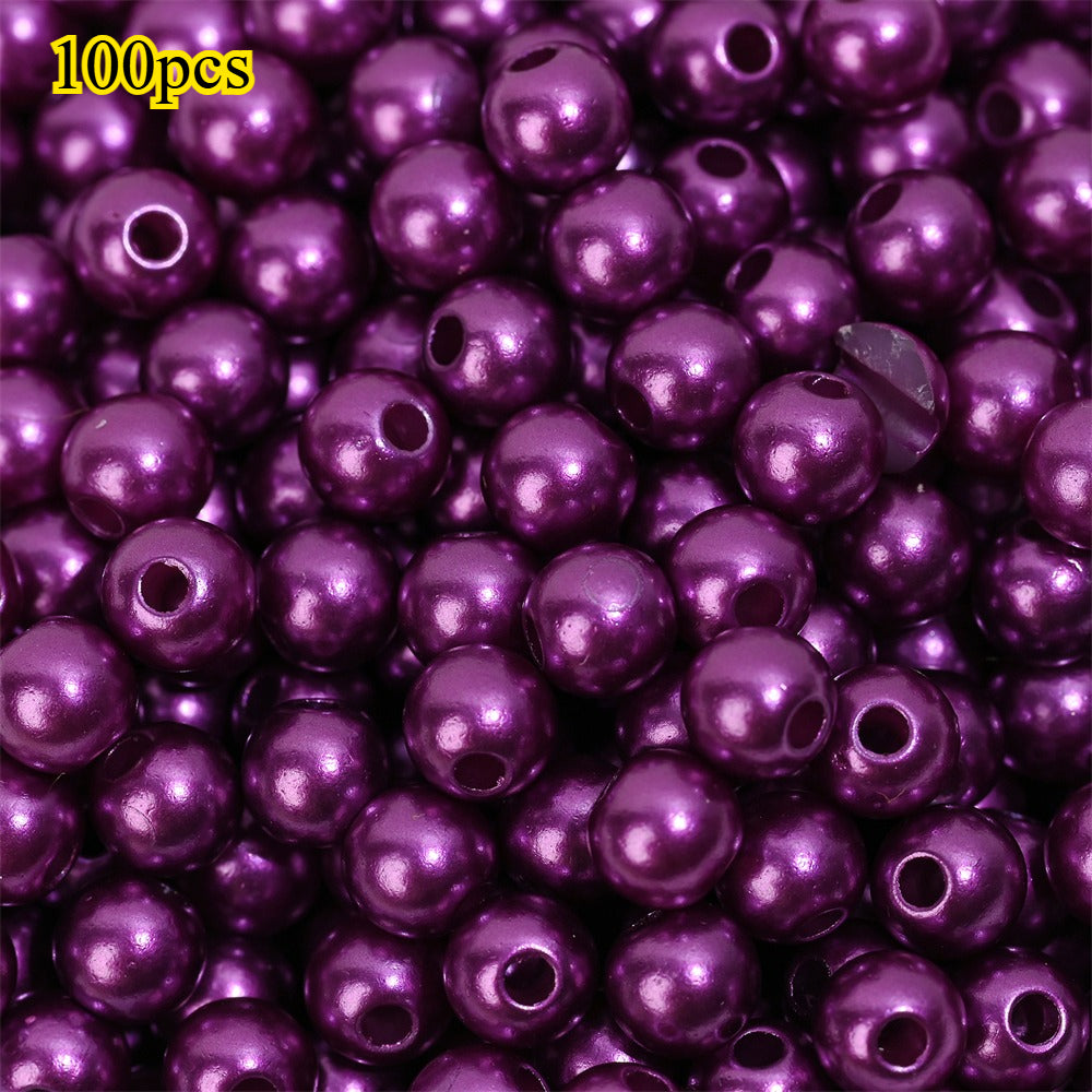Colorful Imitation Pearl Acrylic Beads