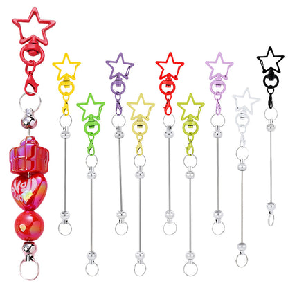 Star Shaped Beadable Keychain Set