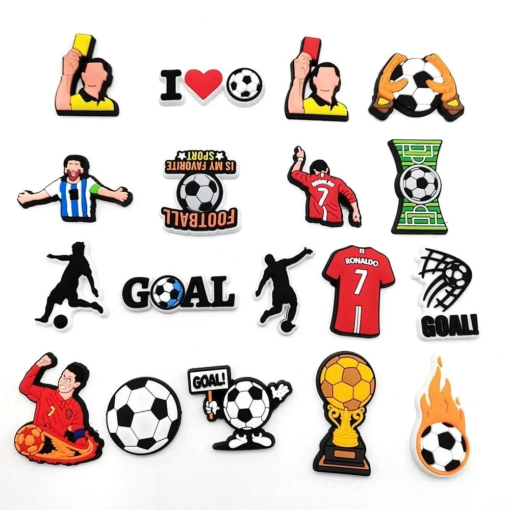 20/34-Piece PVC Soccer Shoe Charms