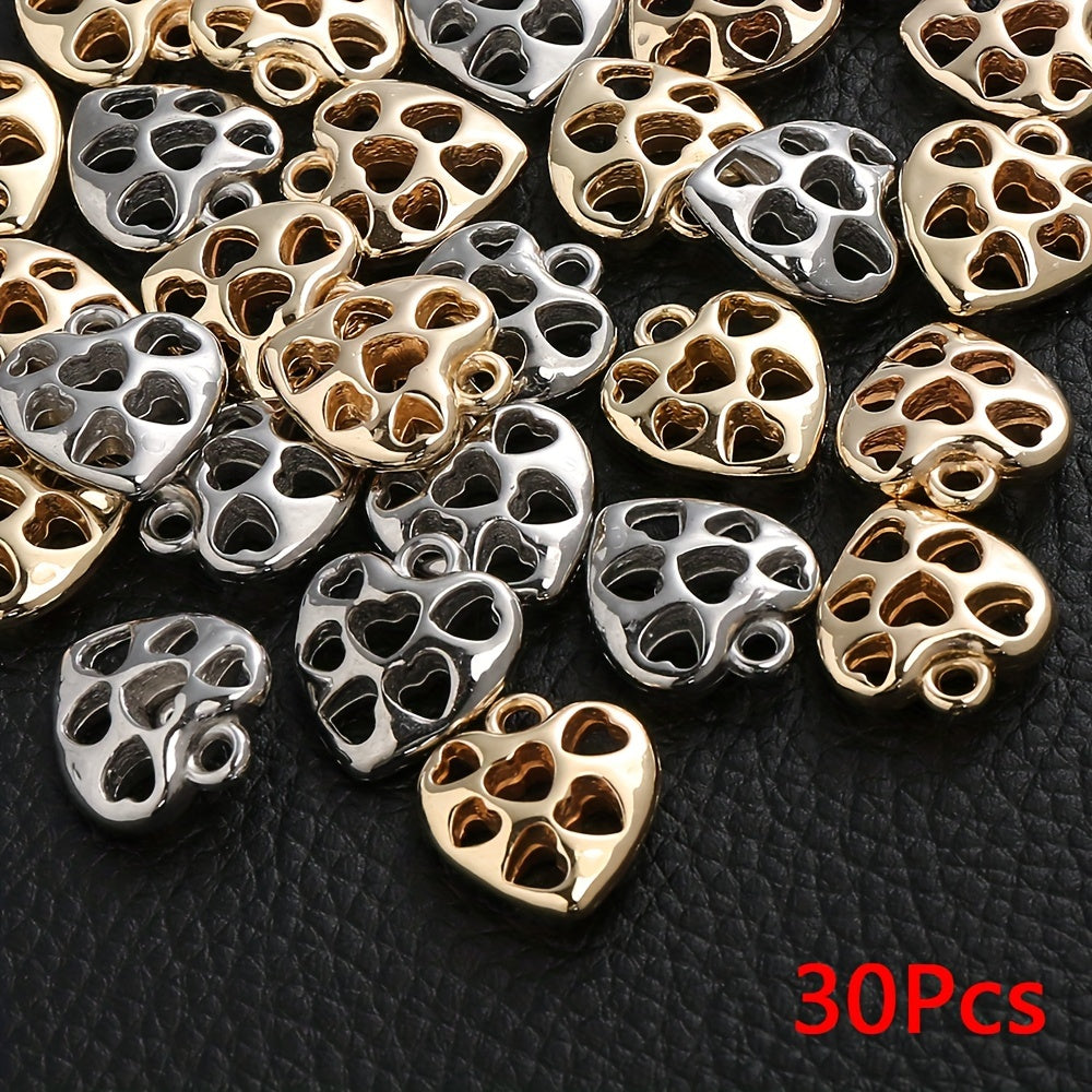 20/30/50PCS CCB Heart Love Pendant Set