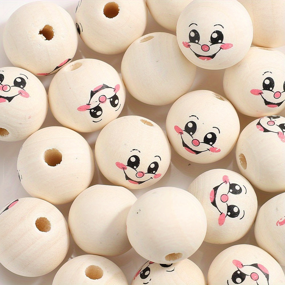 Expression Wooden Spacer Beads