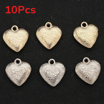 10PCS Gold & Silver CCB Love Pendant Set