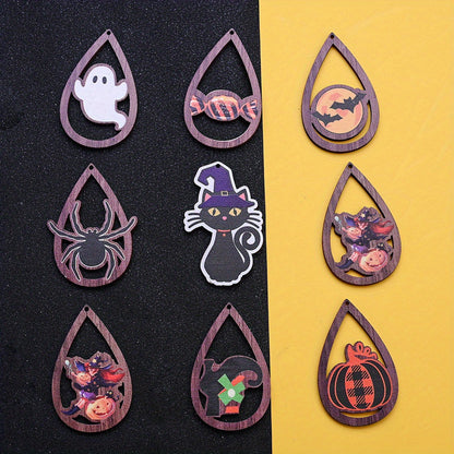 Halloween Wooden Pendants