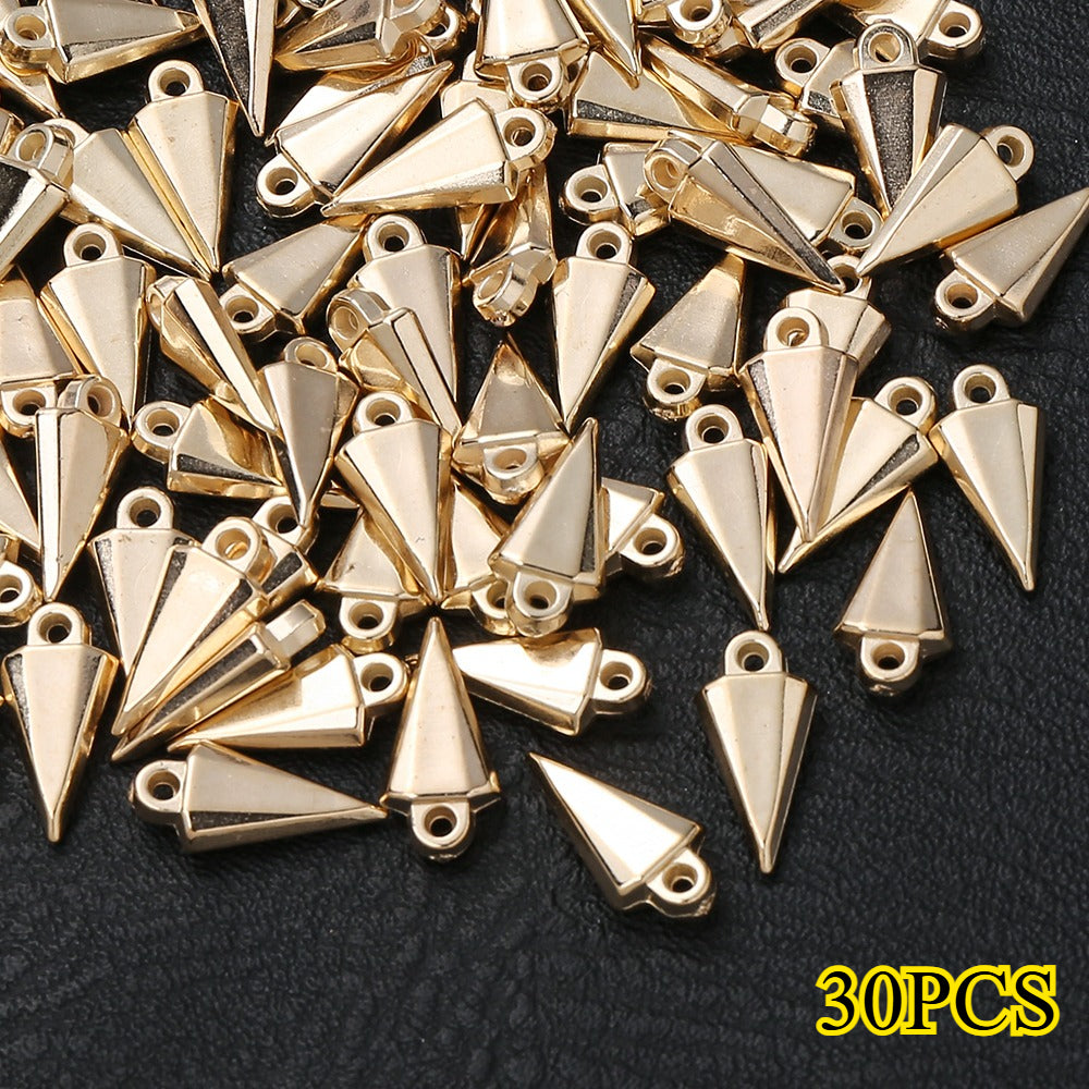 Gold & Silver CCB Plastic Pendants