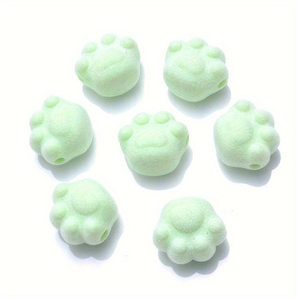10PCS Multicolor Cat's Claw Acrylic Bead Set