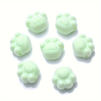 10PCS Multicolor Cat's Claw Acrylic Bead Set