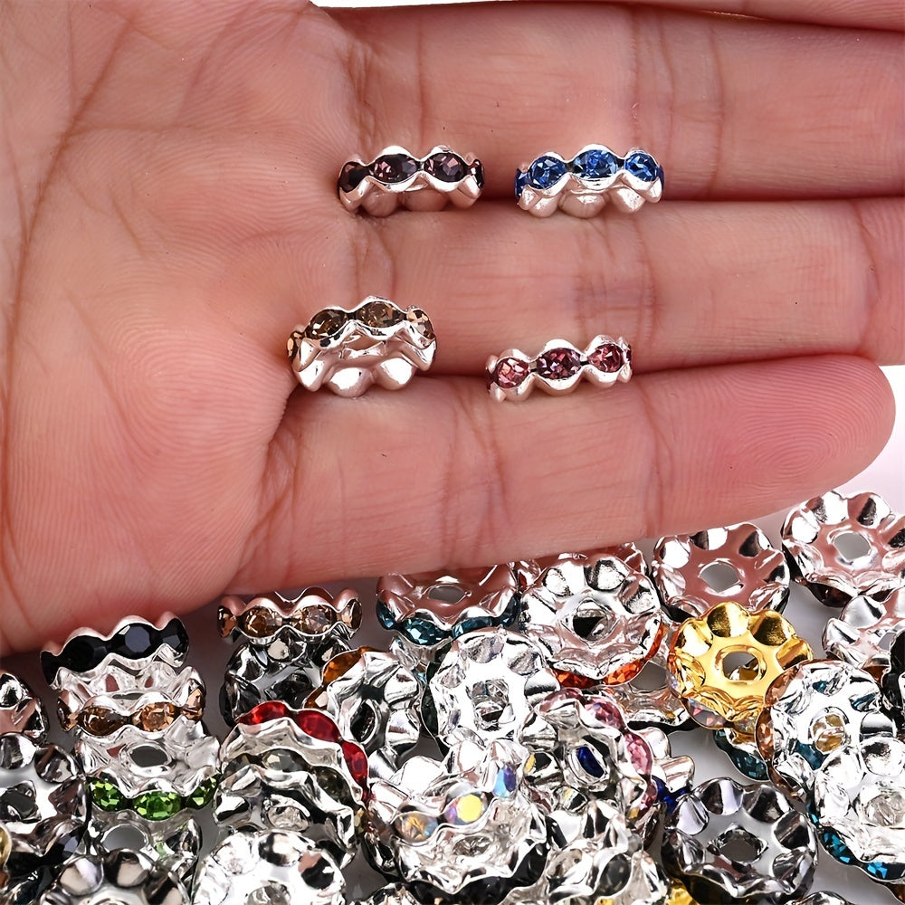 Alloy Wave Edge Spacer Beads