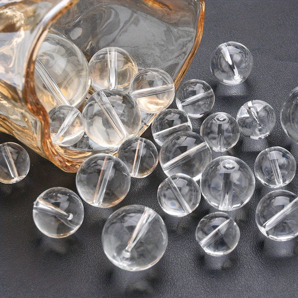 Clear Round Glass Beads