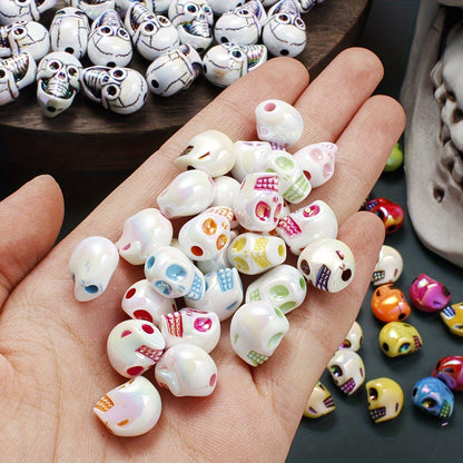 Skull Shaped Acrylic Beads