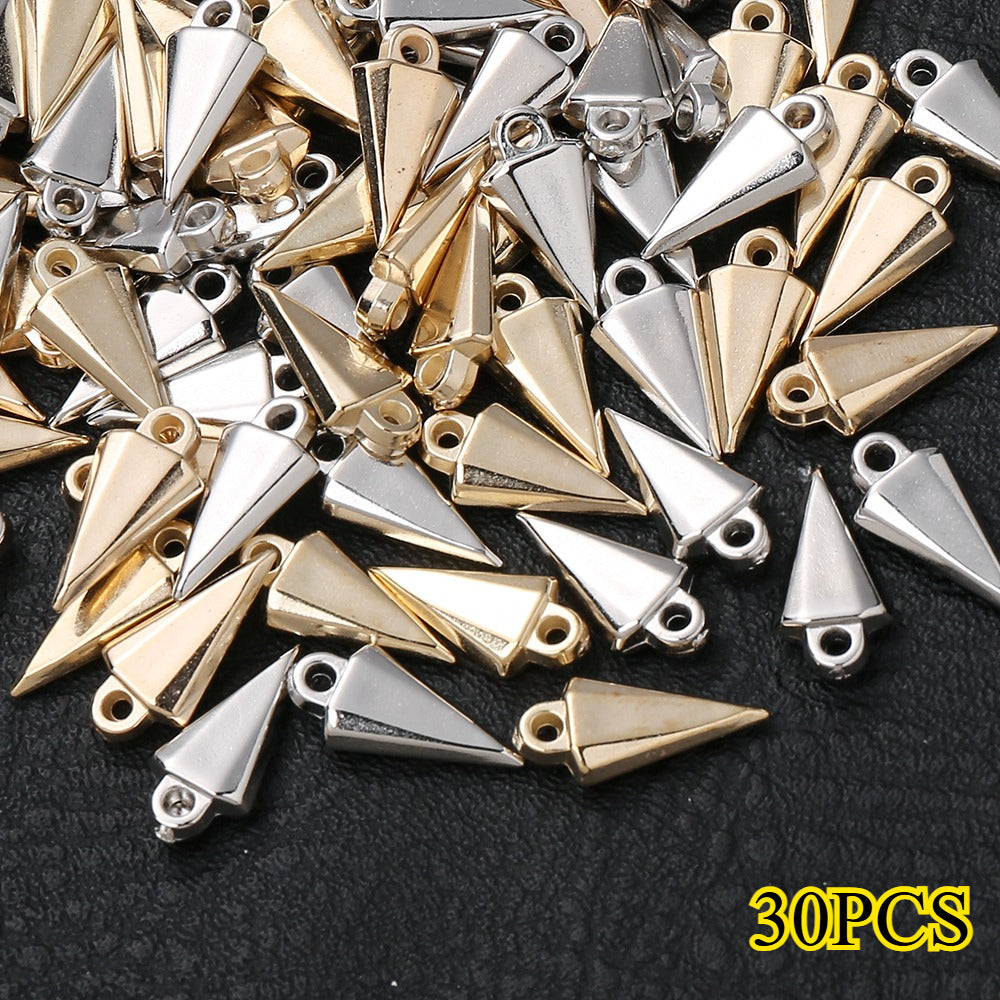 Gold & Silver CCB Plastic Pendants