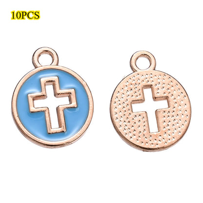 Enamel Cross Pendant Charms