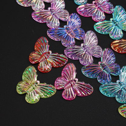 AB Butterfly Charm Beads