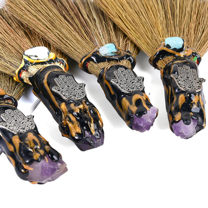 Crystal Broom Pendant