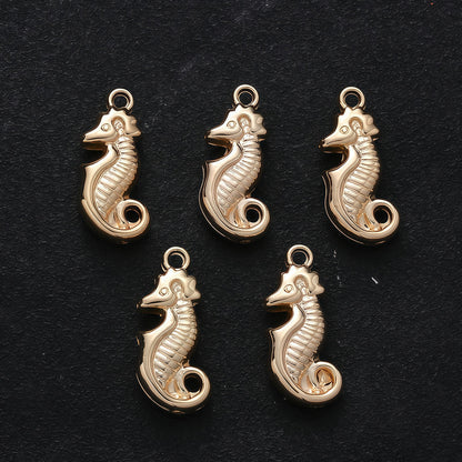 20PCS 3D Retro Seahorse CCB Pendant Set