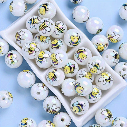 Bee Acrylic Beads