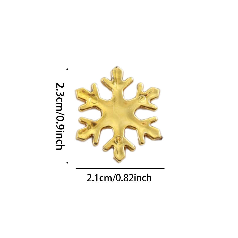 Plastic Snowflake Ornaments