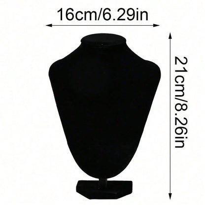 Black Velvet Necklace Display Stand