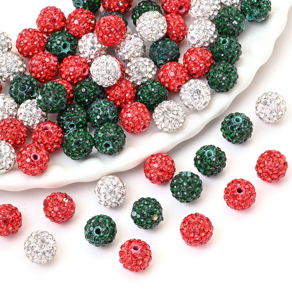 Christmas Resin Ball Beads