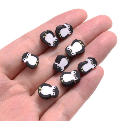 Penguin Polymer Clay Beads